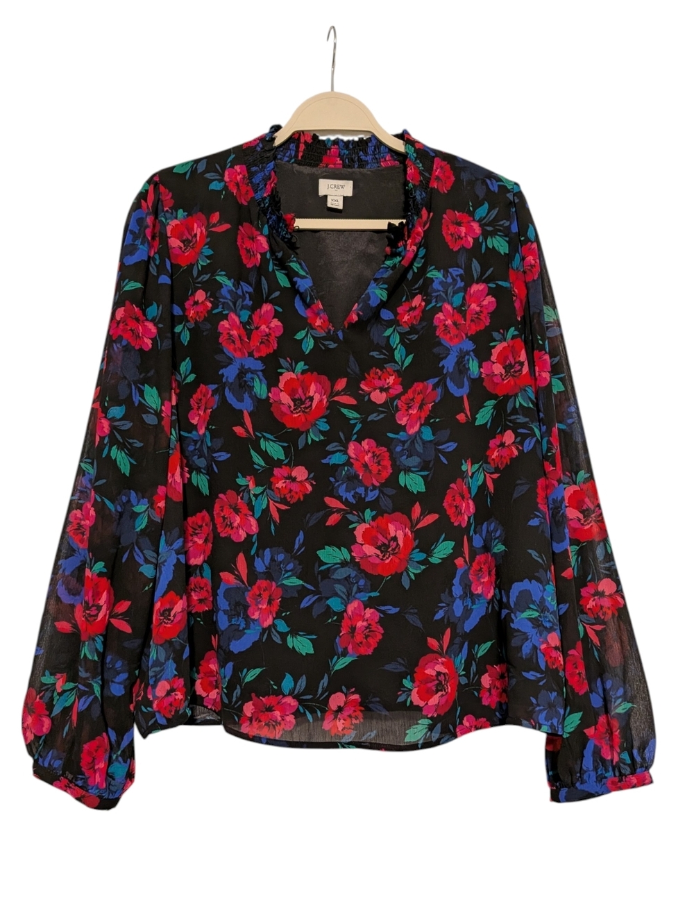 J. Crew Floral Blouse